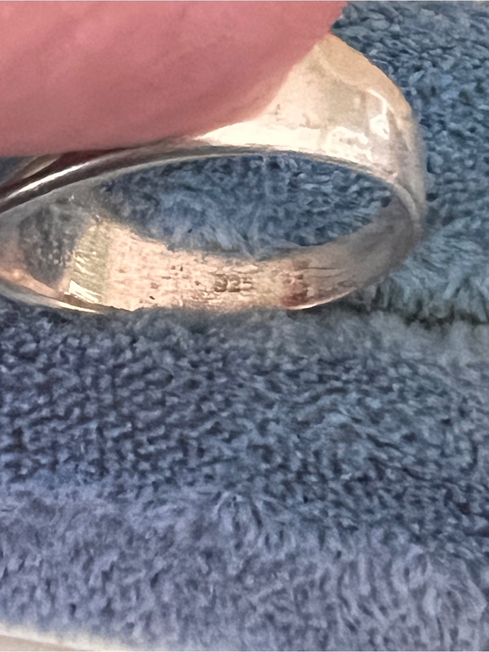 Wide Sterling Silver Dome Ring Size 7 3/4 - Picture 4 of 4